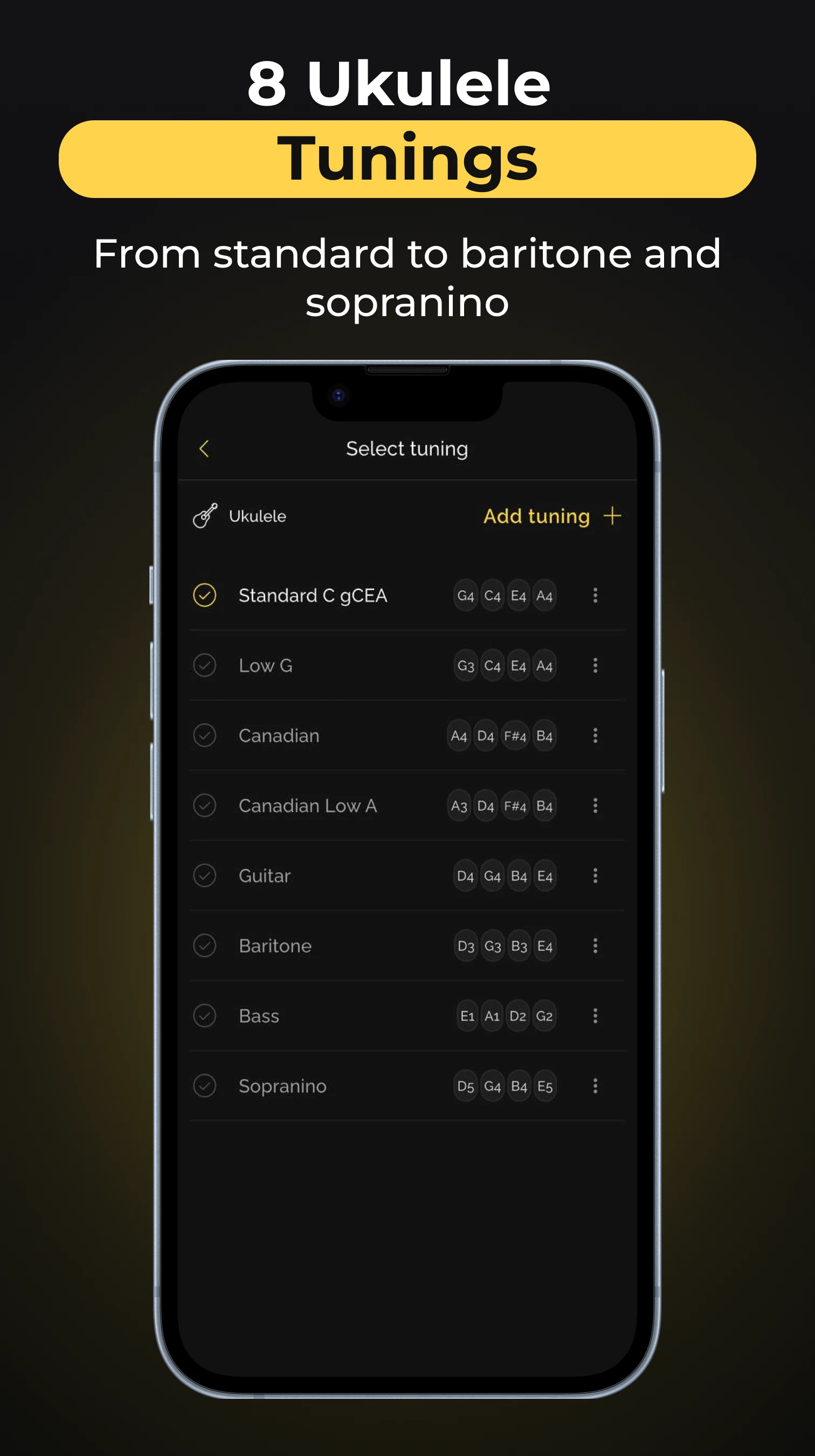 Vocaberry Guitar & Uke Tuner screenshot